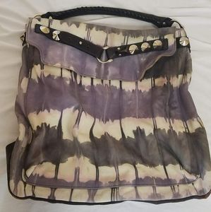 Be & D tie dye Woodstock hobo bag